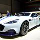 The Rapide E was on display in Shanghai during the auto show’s media days.